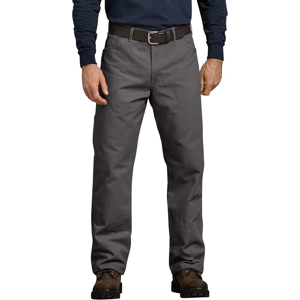 Dickies Relaxed-Fit Straight Carpenter Duck Jeans for Men - Rinsed Slate - 44x32